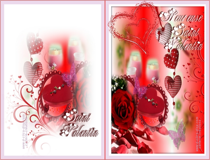 1n saint valentin cartes